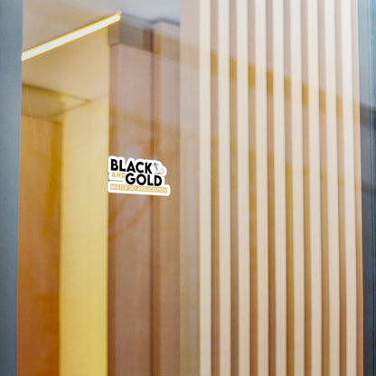 Black and Gold Sticker